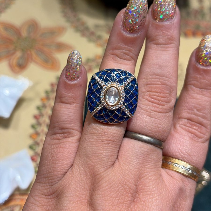 Midnight Muse Statement Ring