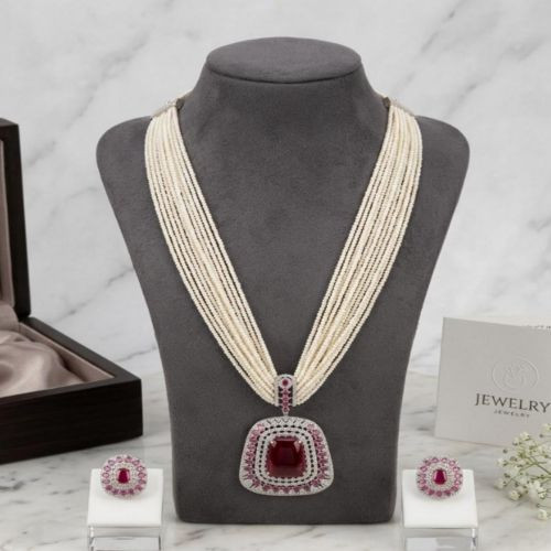 Ruby Charm Statement Necklace