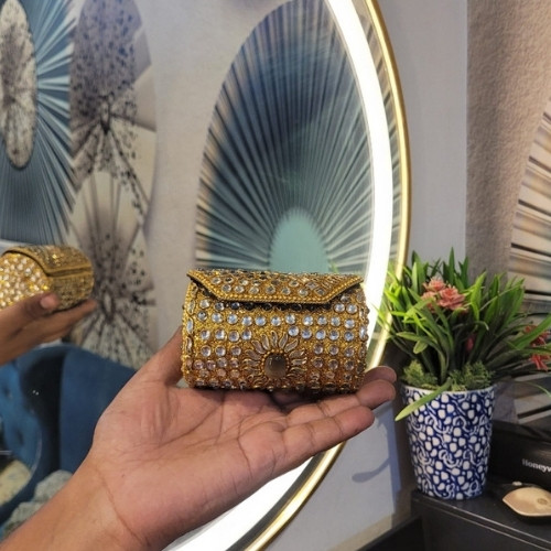 Golden Mini Chic Treasure Pouch