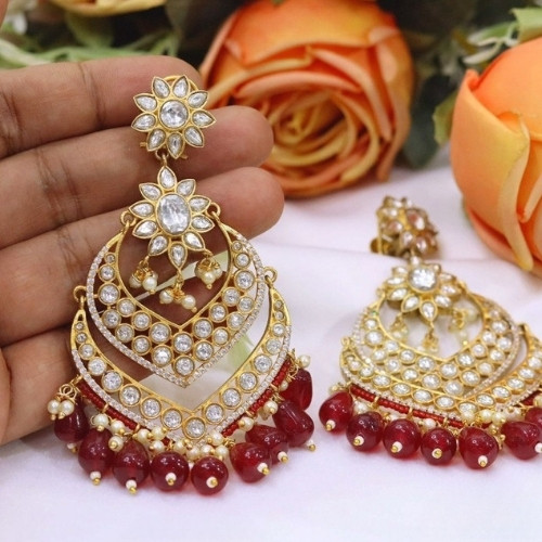 Heritage Pearl Cascade Chandbali