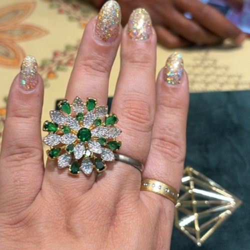 Garden Sparkle Statement Ring
