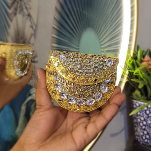 Golden Petal Princess Clutch