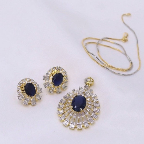 Twin Spark Charm Pendant Set