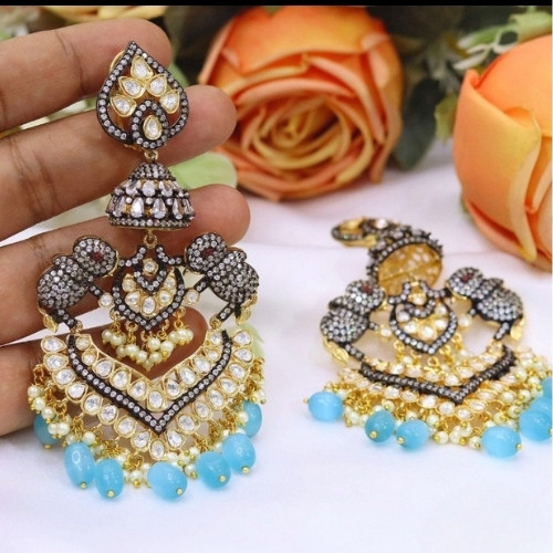 Royal Kundan Cascade Statement Drops