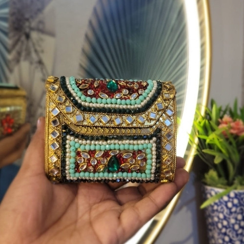 Mehfil Mosaic Jewel Box Clutch