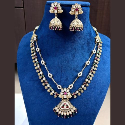 Multi Color Kundan Necklace Set